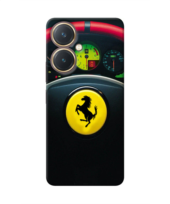 Ferrari Steeriing Wheel Vivo Y27 Real 4D Back Cover