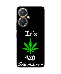 Weed Quote Vivo Y27 Real 4D Back Cover