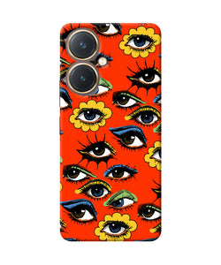 Abstract eyes pattern Vivo Y27 Back Cover