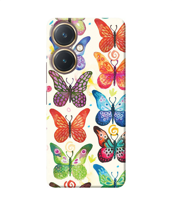 Abstract butterfly print Vivo Y27 Back Cover