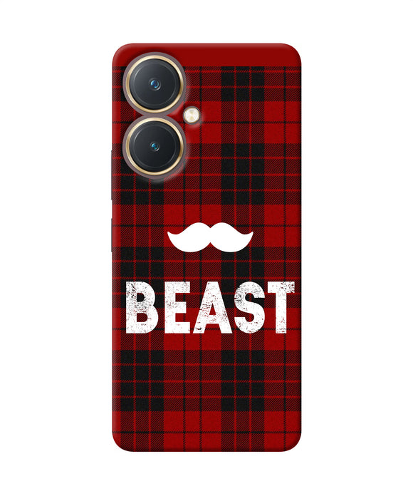 Beast red square Vivo Y27 Back Cover