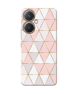 Abstract pink triangle pattern Vivo Y27 Back Cover