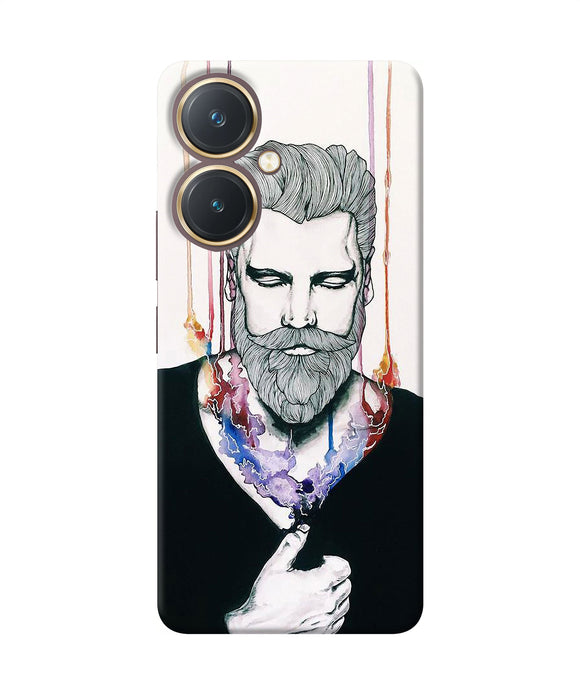 Beard man character Vivo Y27 Back Cover