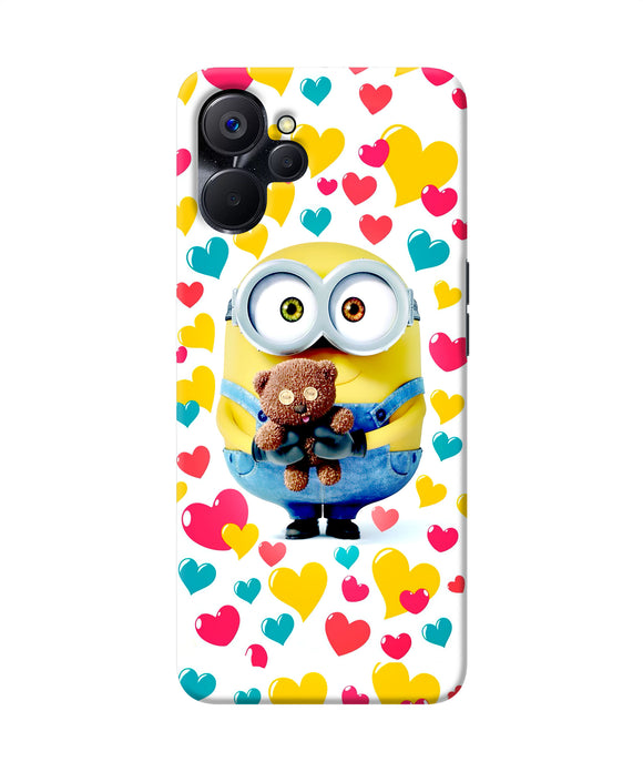 Minion teddy hearts Realme 9i 5G Back Cover