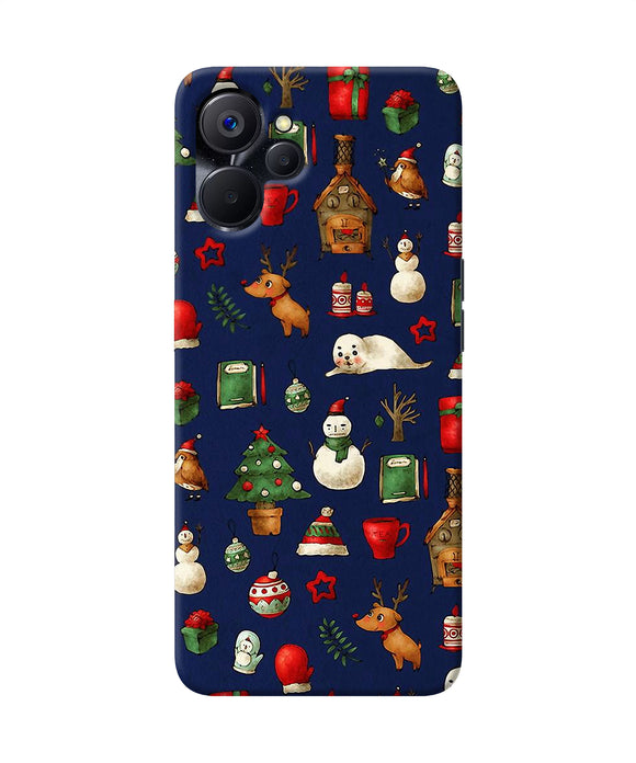 Canvas christmas print Realme 9i 5G Back Cover