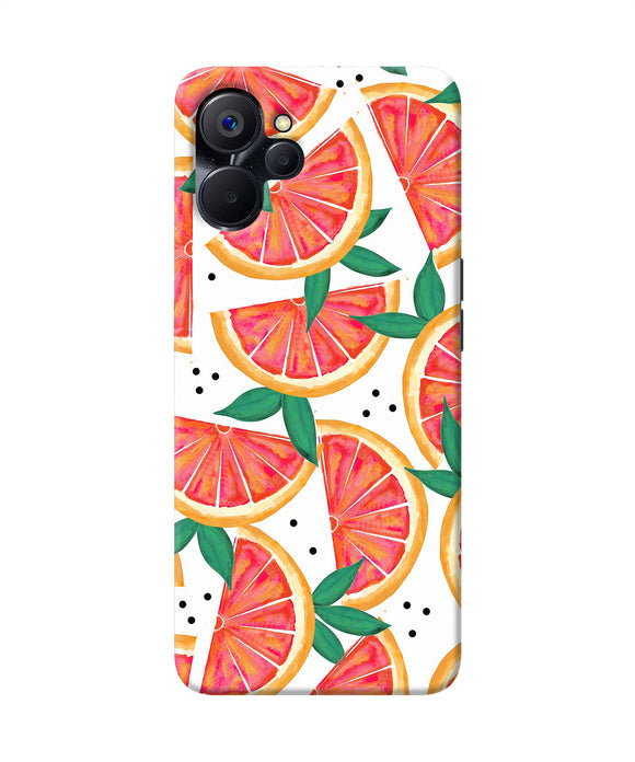 Abstract orange print Realme 9i 5G Back Cover