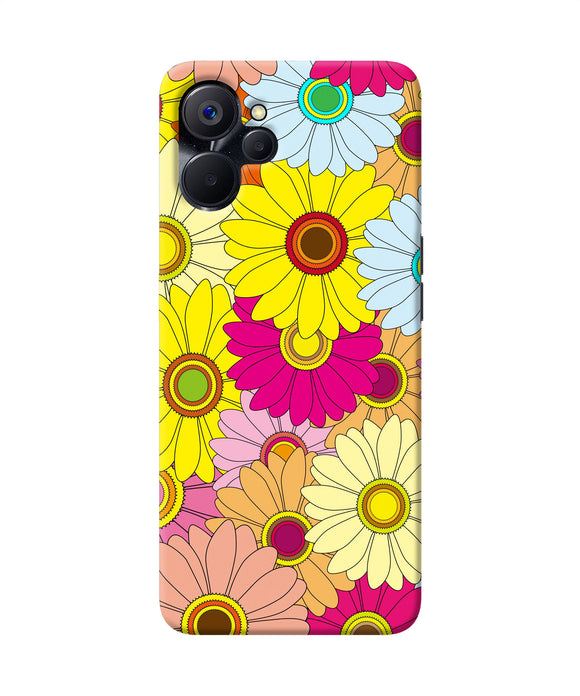 Abstract colorful flowers Realme 9i 5G Back Cover