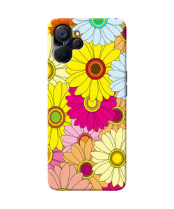 Abstract colorful flowers Realme 9i 5G Back Cover