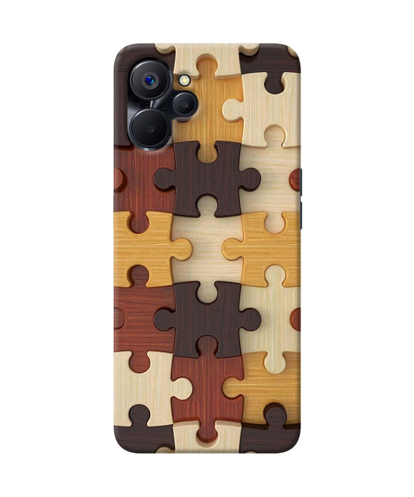 Wooden puzzle Realme 9i 5G Back Cover