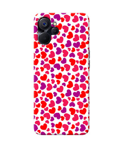 Red heart canvas print Realme 9i 5G Back Cover