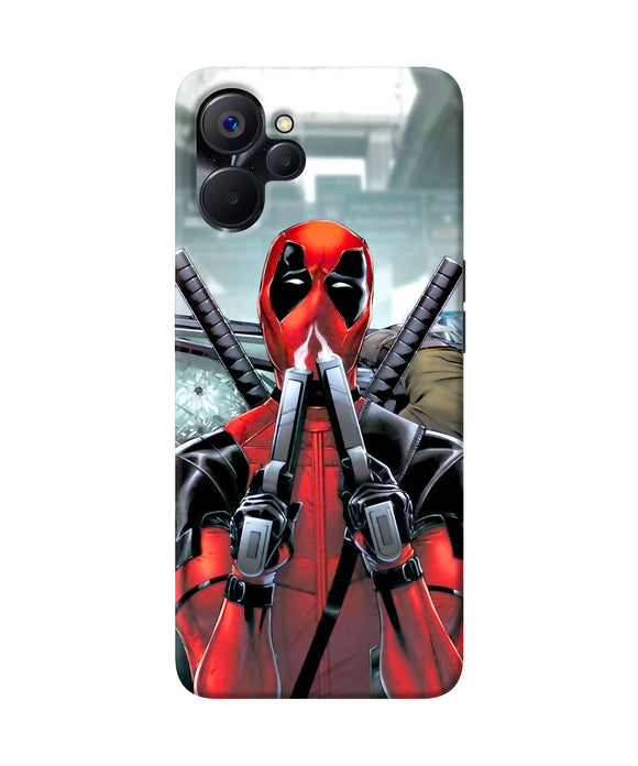 Deadpool with gun Realme 9i 5G Back Cover