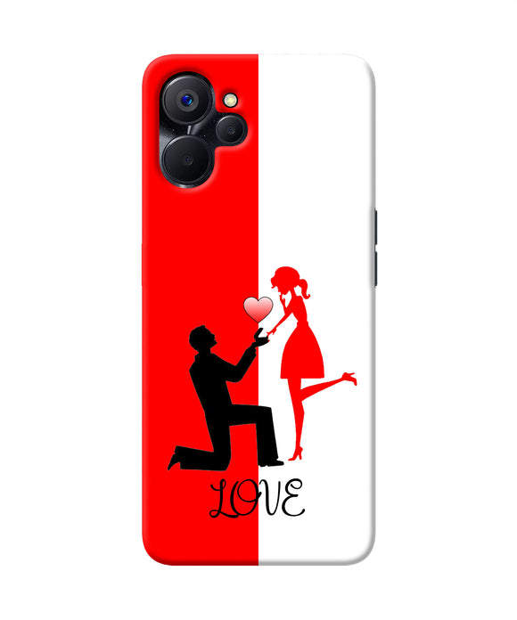 Love propose red and white Realme 9i 5G Back Cover