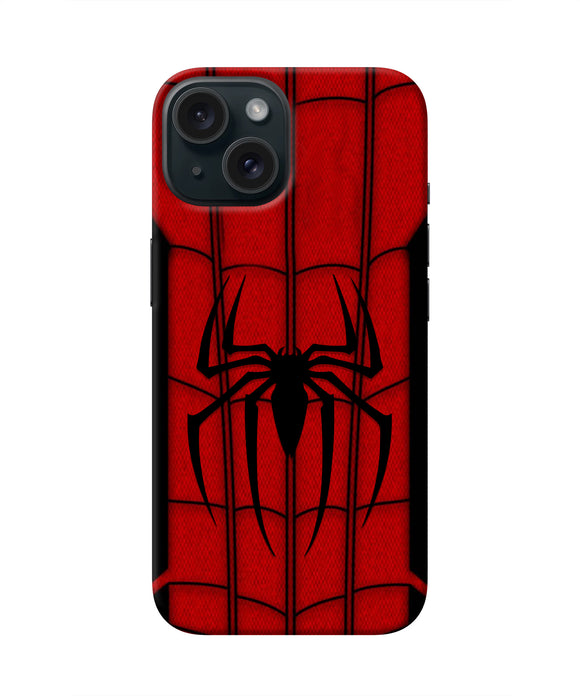Spiderman Costume iPhone 15 Real 4D Back Cover
