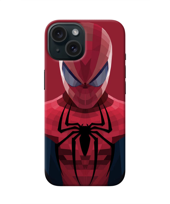 Spiderman Art iPhone 15 Real 4D Back Cover