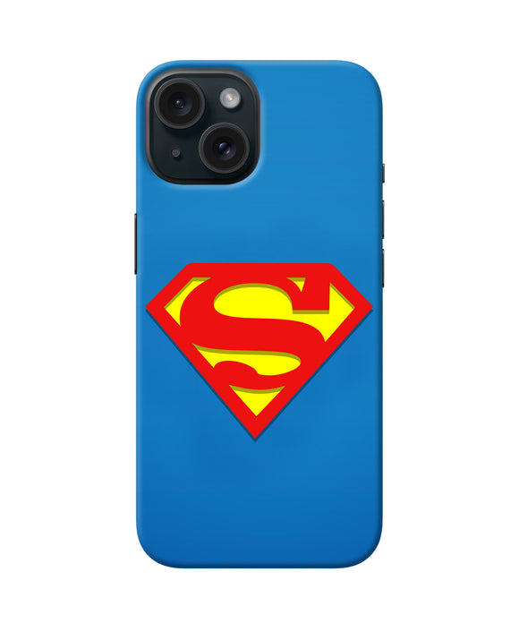Superman Blue iPhone 15 Real 4D Back Cover