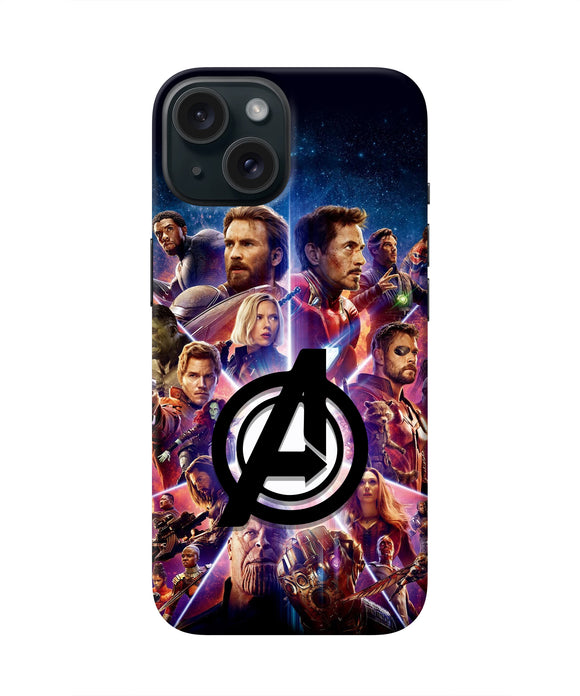 Avengers Superheroes iPhone 15 Real 4D Back Cover