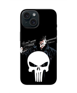 Punisher Character iPhone 15 Real 4D Back Cover