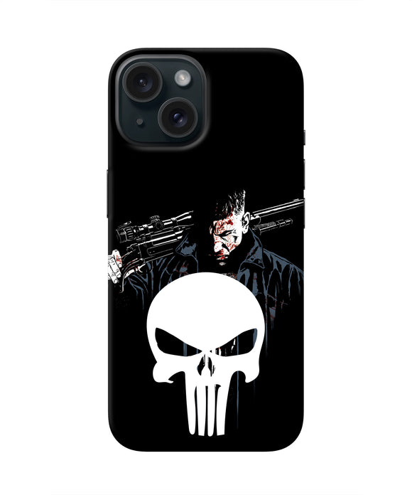 Punisher Character iPhone 15 Real 4D Back Cover