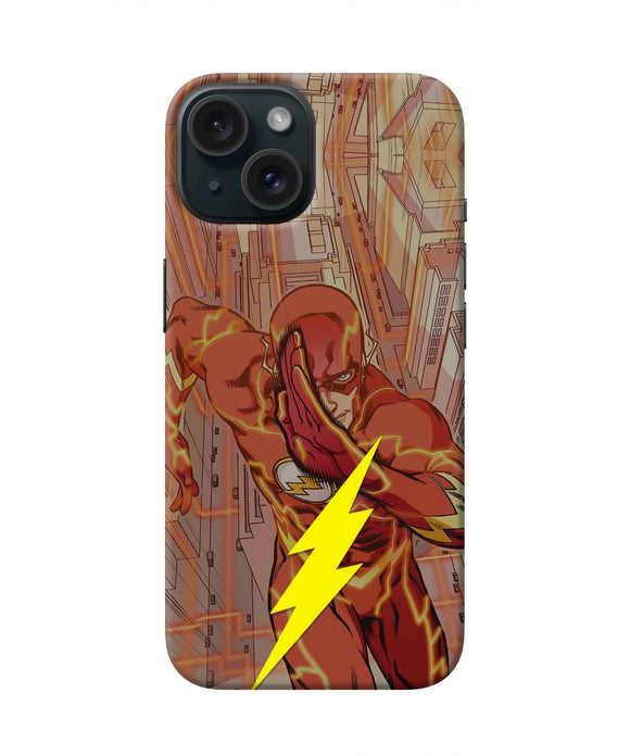 Flash Running iPhone 15 Real 4D Back Cover