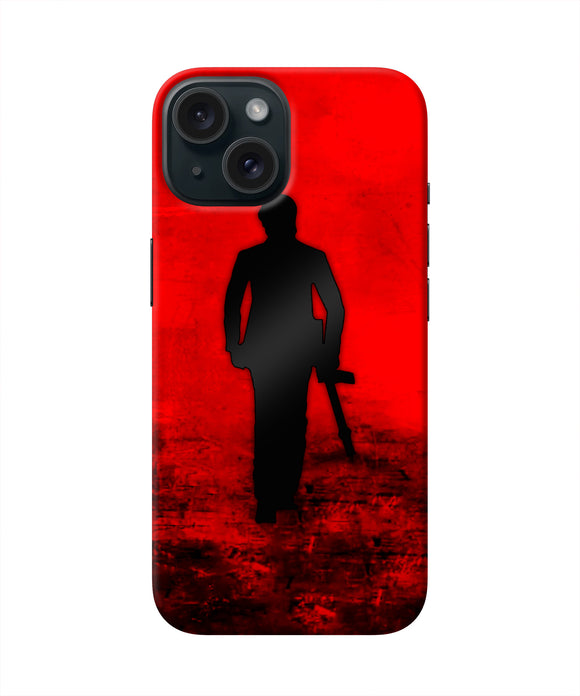 Rocky Bhai with Gun iPhone 15 Real 4D Back Cover