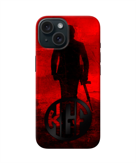 Rocky Bhai K G F Chapter 2 Logo iPhone 15 Real 4D Back Cover