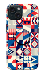 Colorful Pattern iPhone 15 Pop Case