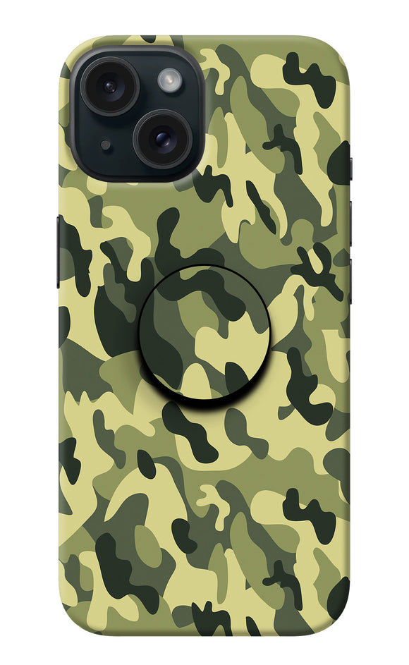 Camouflage iPhone 15 Pop Case
