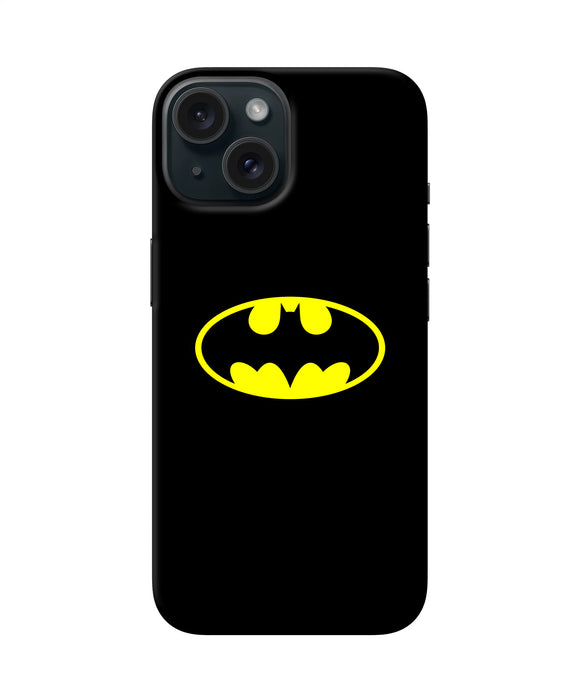 Batman last knight print black iPhone 15 Back Cover