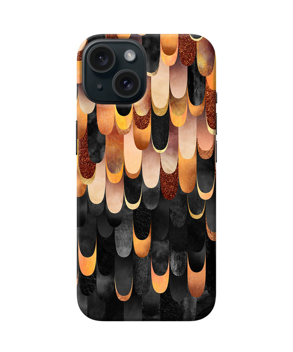 Abstract wooden rug iPhone 15 Back Cover