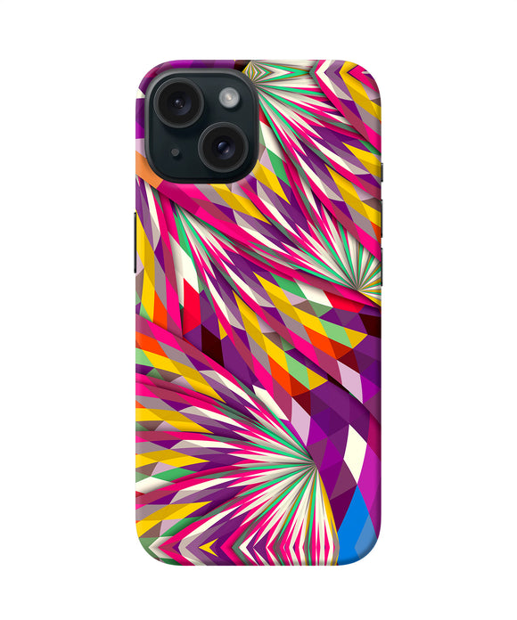Abstract colorful print iPhone 15 Back Cover