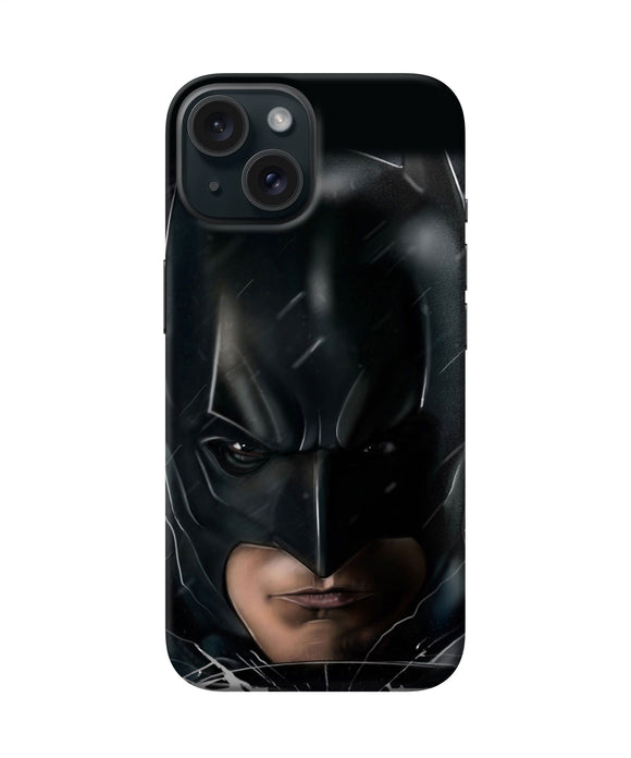 Batman black mask iPhone 15 Back Cover