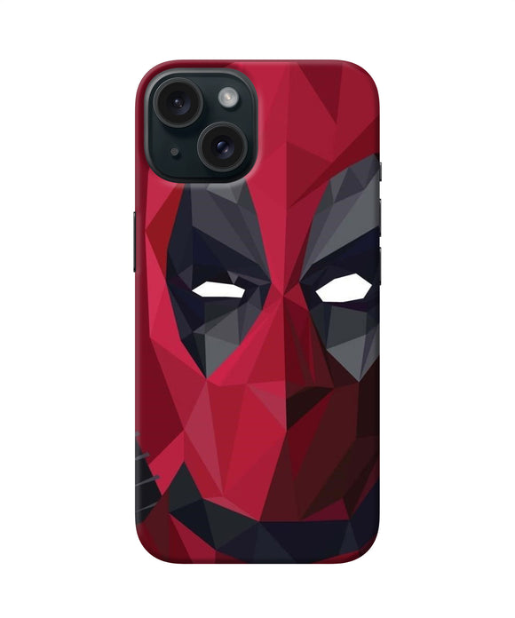 Abstract deadpool mask iPhone 15 Back Cover