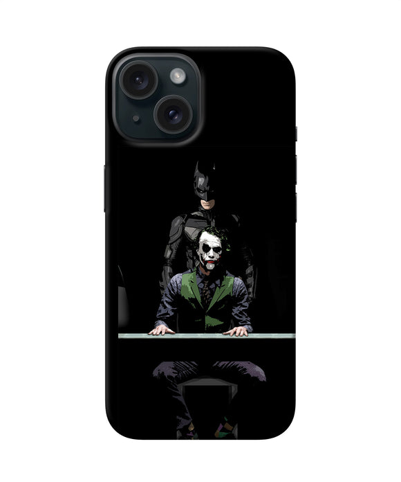 Batman vs joker iPhone 15 Back Cover