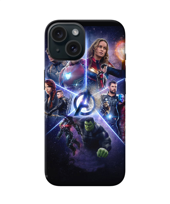 Avengers super hero poster iPhone 15 Back Cover