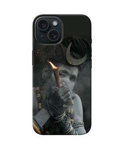 Aghori chillum iPhone 15 Back Cover