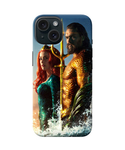 Aquaman couple iPhone 15 Back Cover