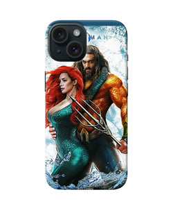 Aquaman couple water iPhone 15 Back Cover