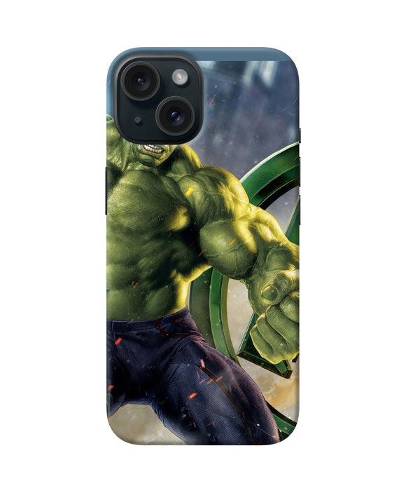 Angry hulk iPhone 15 Back Cover