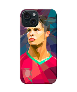 Abstract ronaldo iPhone 15 Back Cover