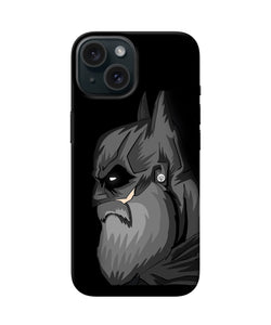 Batman with beard iPhone 15 Back Cover