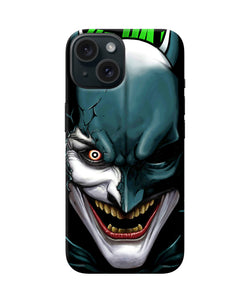 Batman joker smile iPhone 15 Back Cover