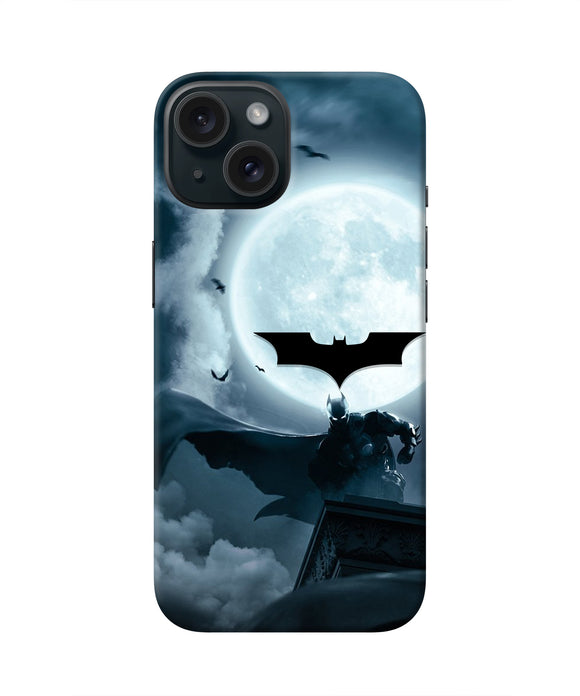Batman Rises iPhone 15 Plus Real 4D Back Cover