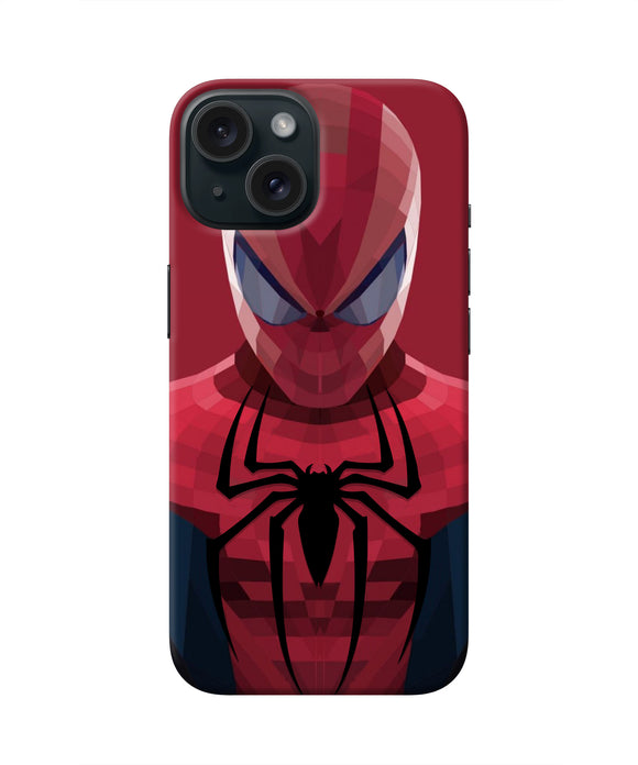 Spiderman Art iPhone 15 Plus Real 4D Back Cover
