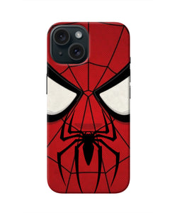 Spiderman Face iPhone 15 Plus Real 4D Back Cover