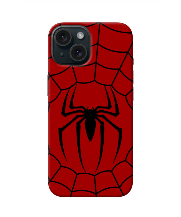 Spiderman Web iPhone 15 Plus Real 4D Back Cover