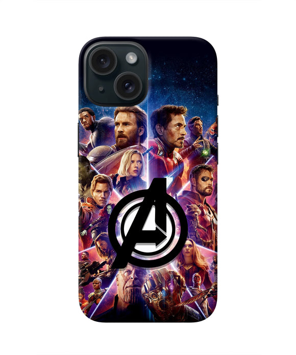 Avengers Superheroes iPhone 15 Plus Real 4D Back Cover
