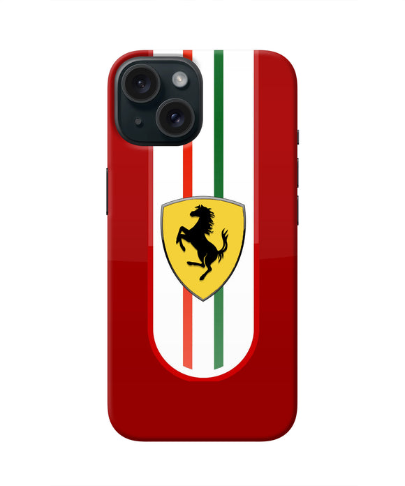 Ferrari Art iPhone 15 Plus Real 4D Back Cover