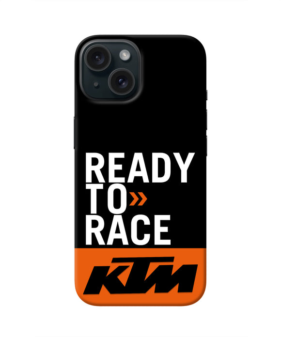 KTM Ready To Race iPhone 15 Plus Real 4D Back Cover