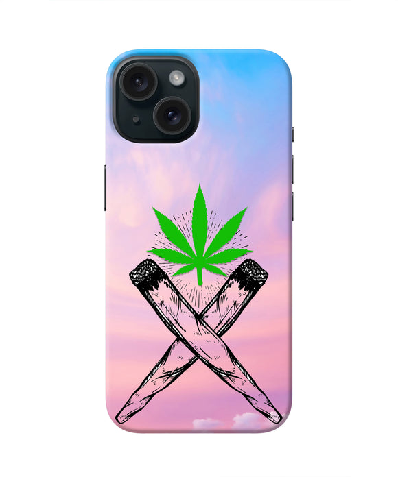Weed Dreamy iPhone 15 Plus Real 4D Back Cover