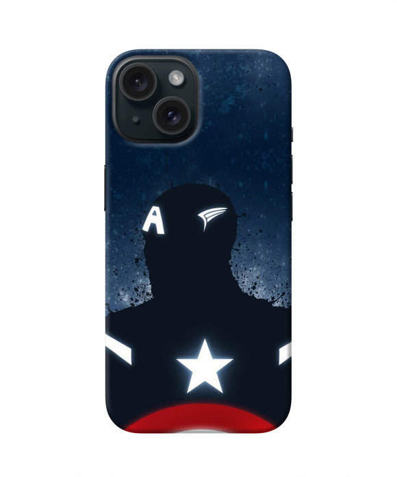 Captain america Shield iPhone 15 Plus Real 4D Back Cover